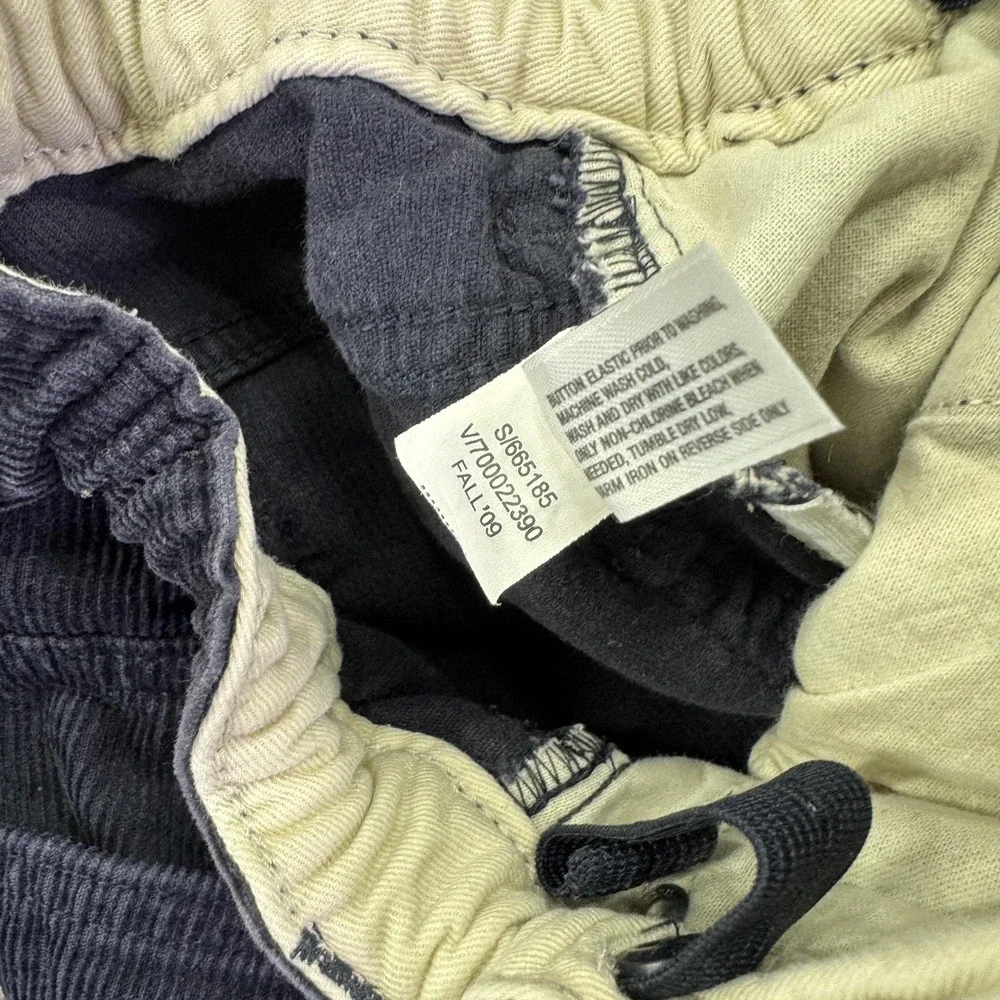 GapKids Pants Kids 6 Blue Corduroy Adjustable Waist Chino Fall Casual School